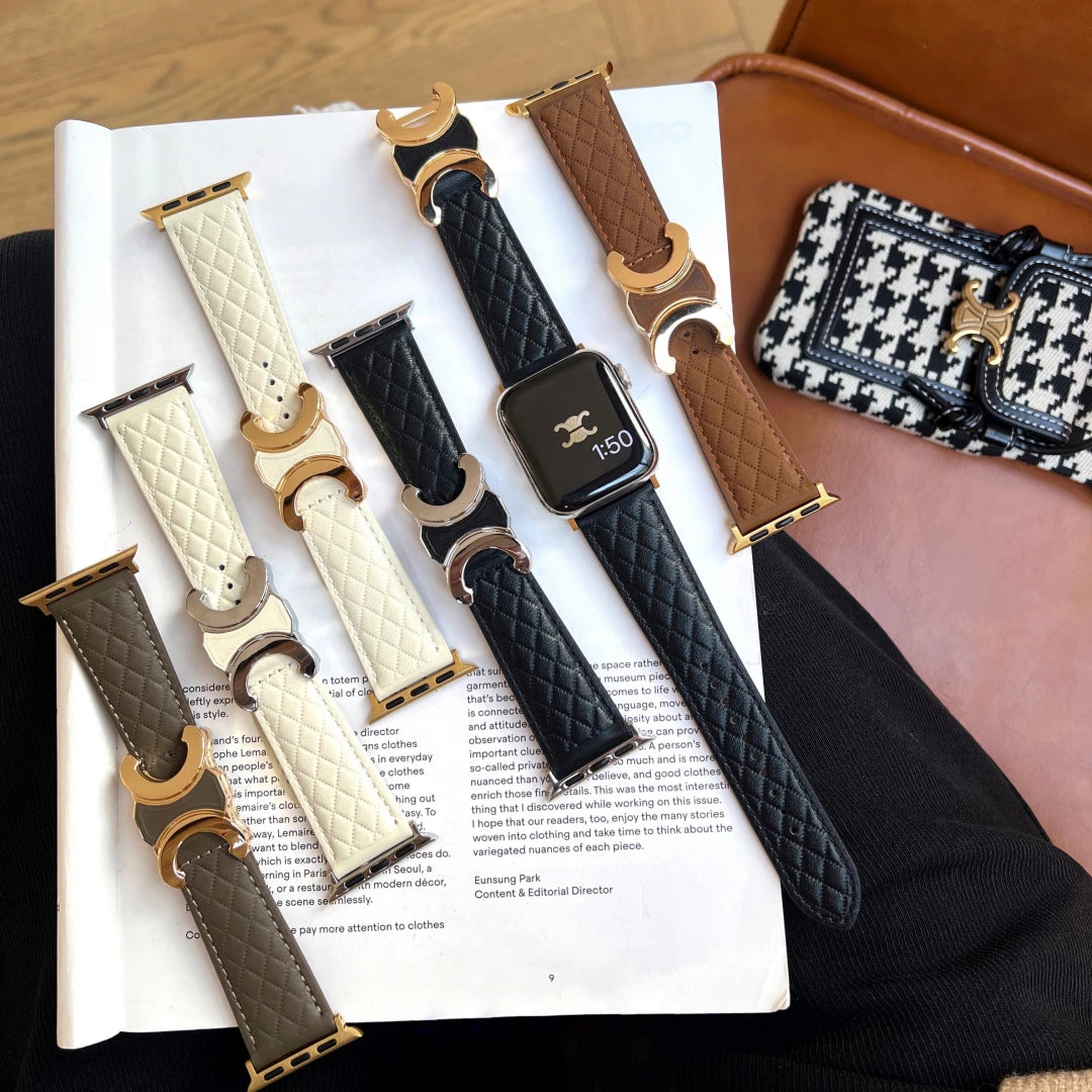 Double C-shape Leather Band