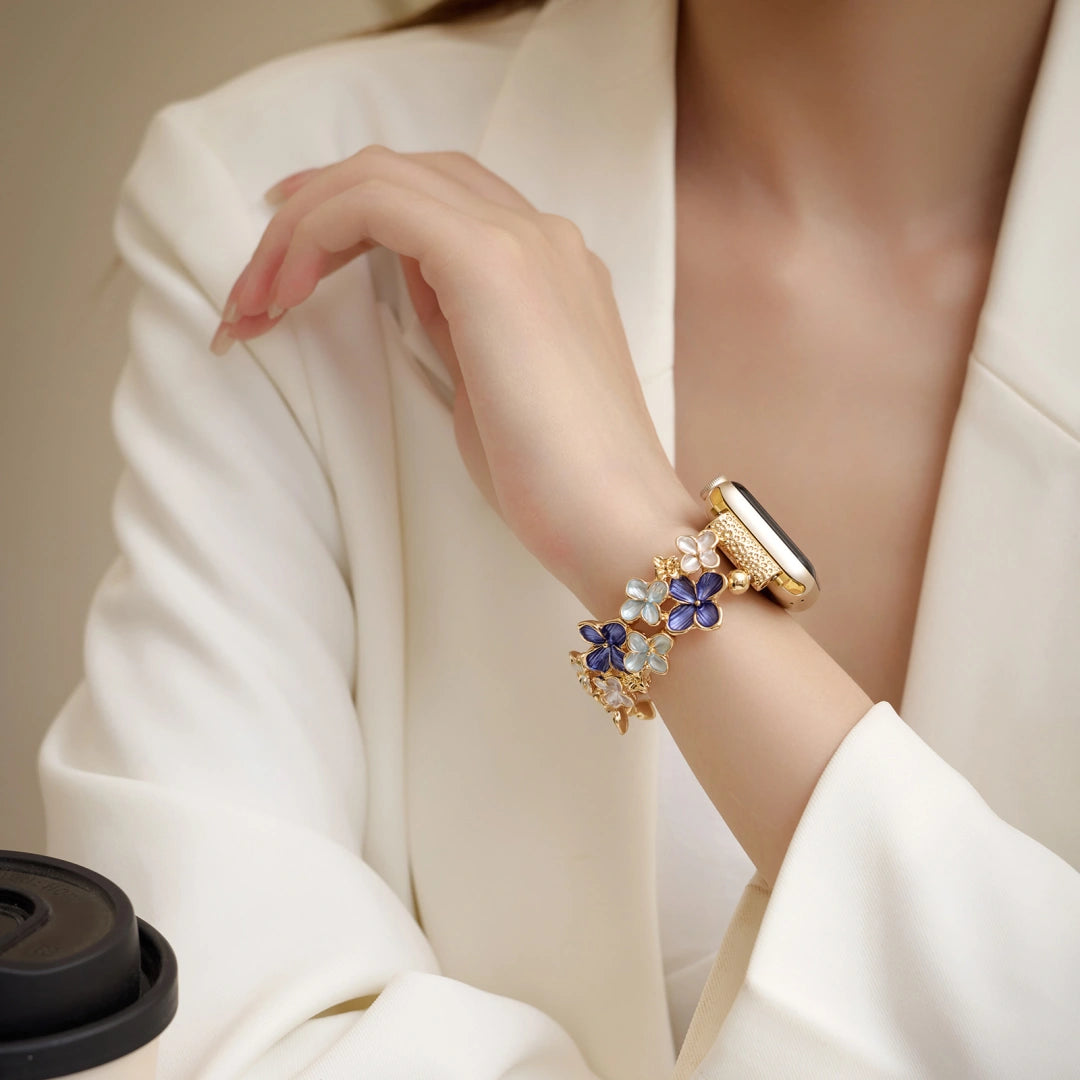 Floral Enamel Stretch Band