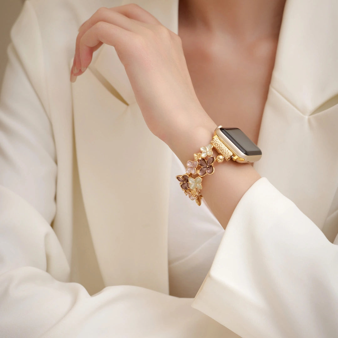 Floral Enamel Stretch Band