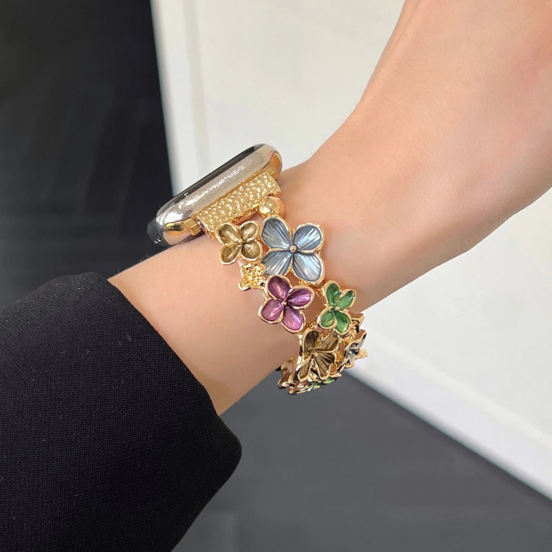 Floral Enamel Stretch Band