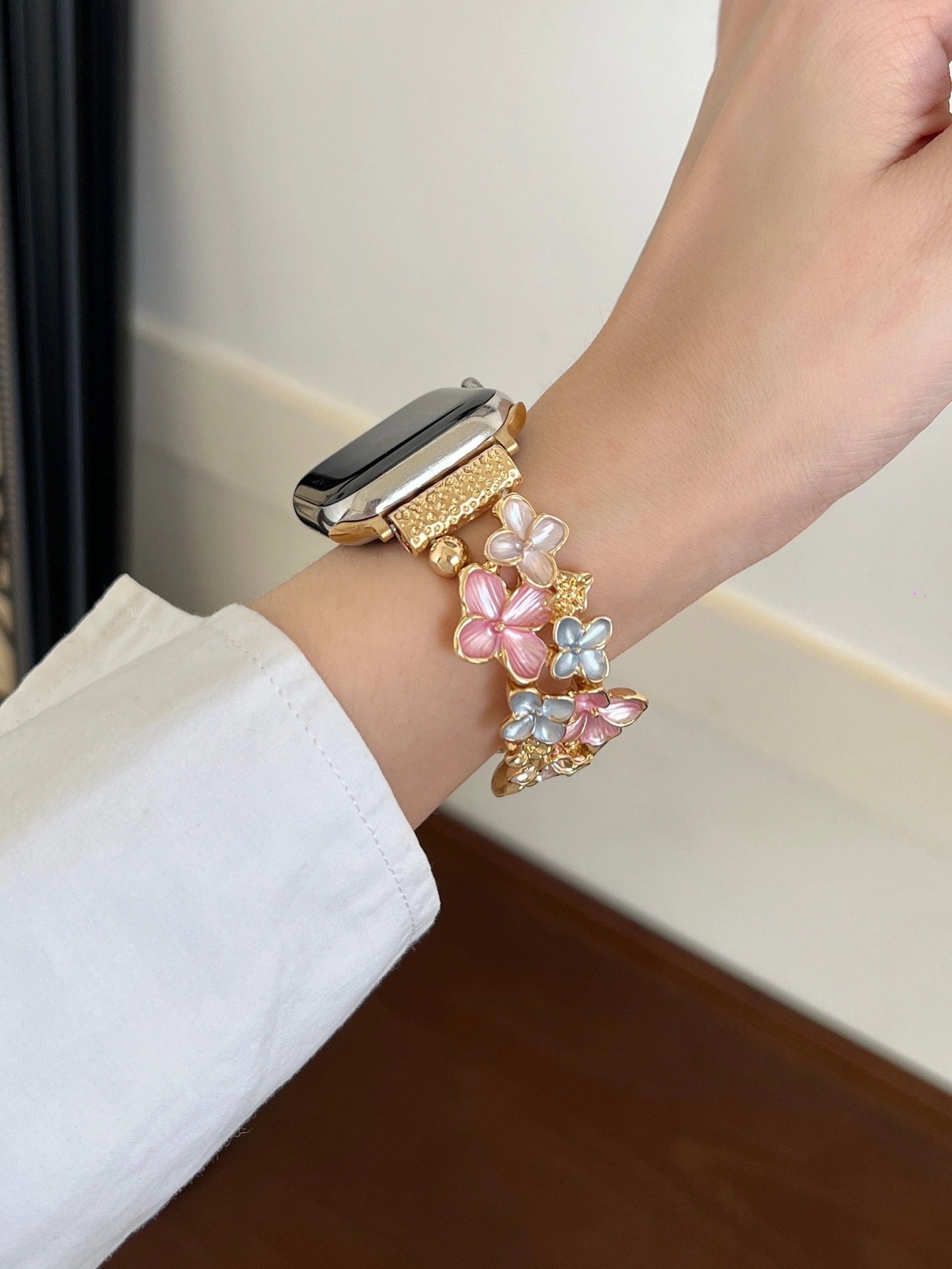 Floral Enamel Stretch Band