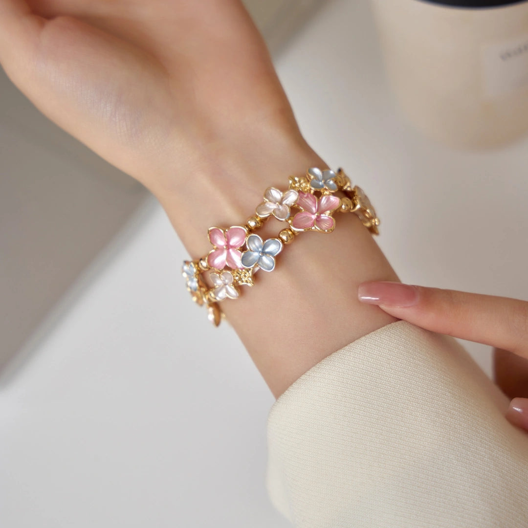 Floral Enamel Stretch Band