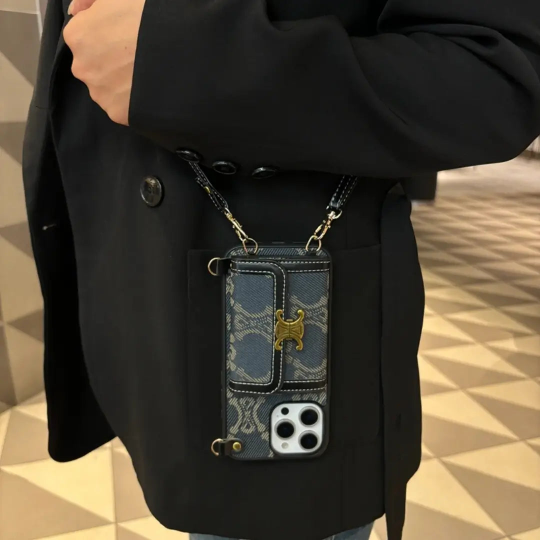 Celine iPhone Case with cardholder