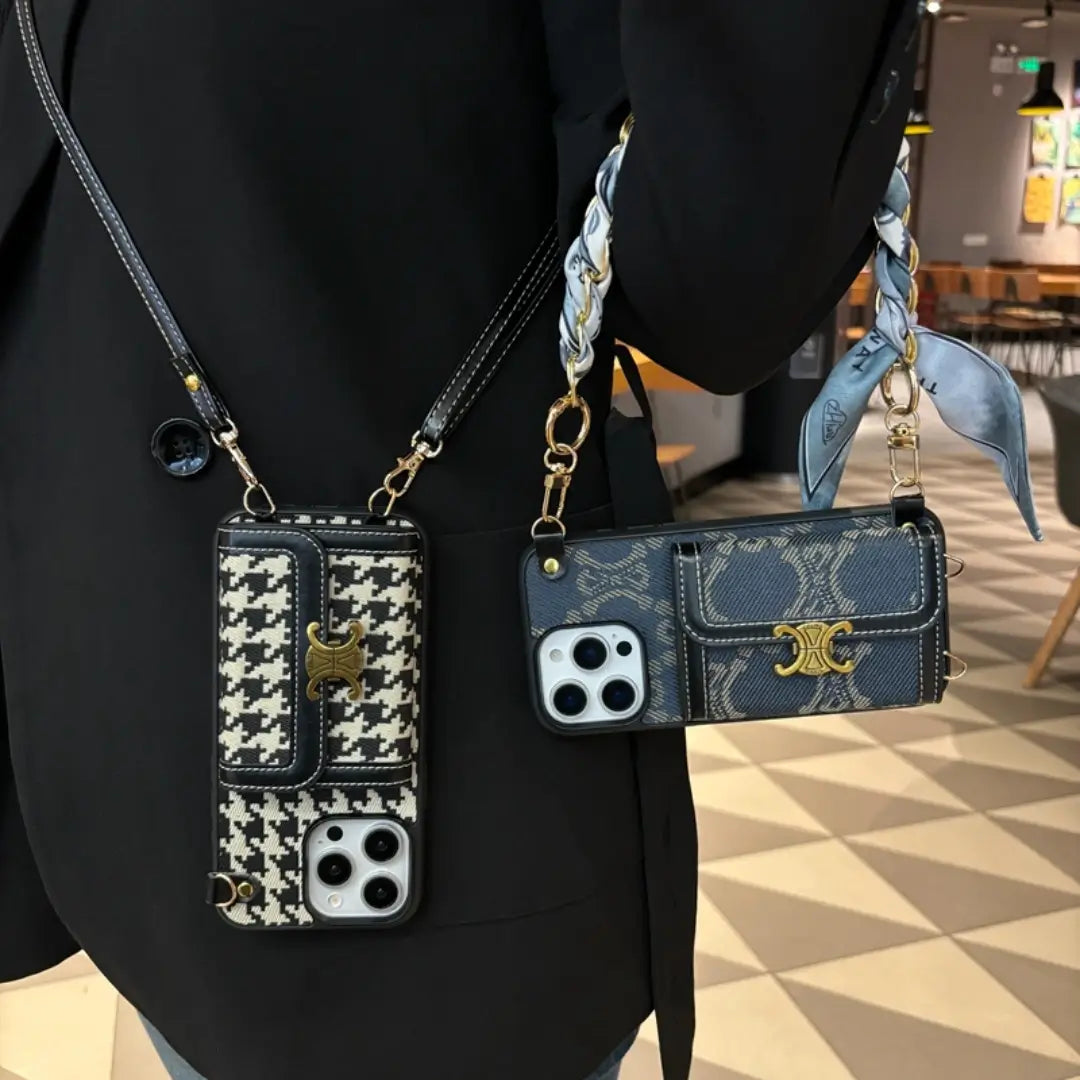 Celine iPhone Case with cardholder