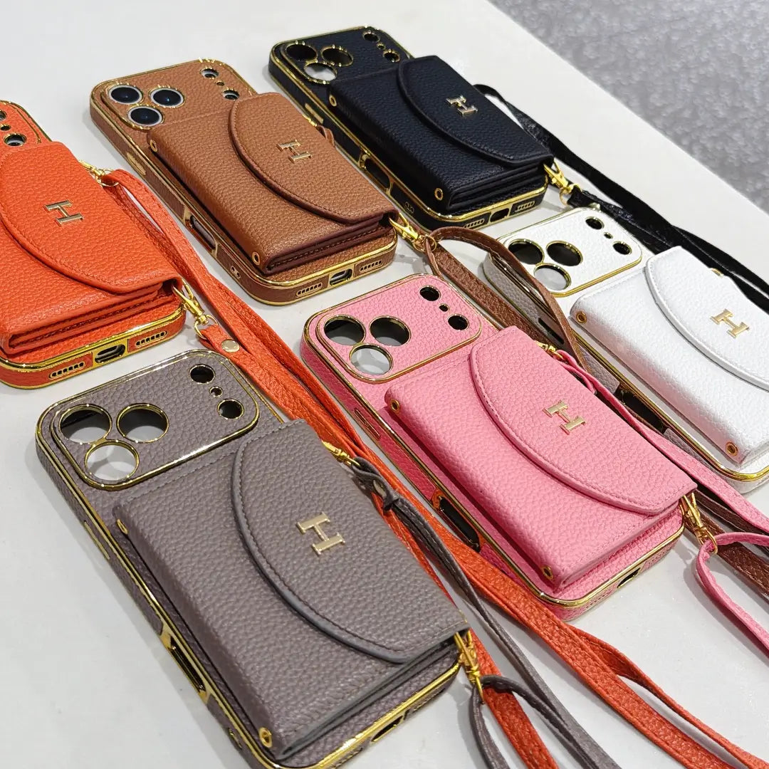 H iPhone leather Case with Mirror