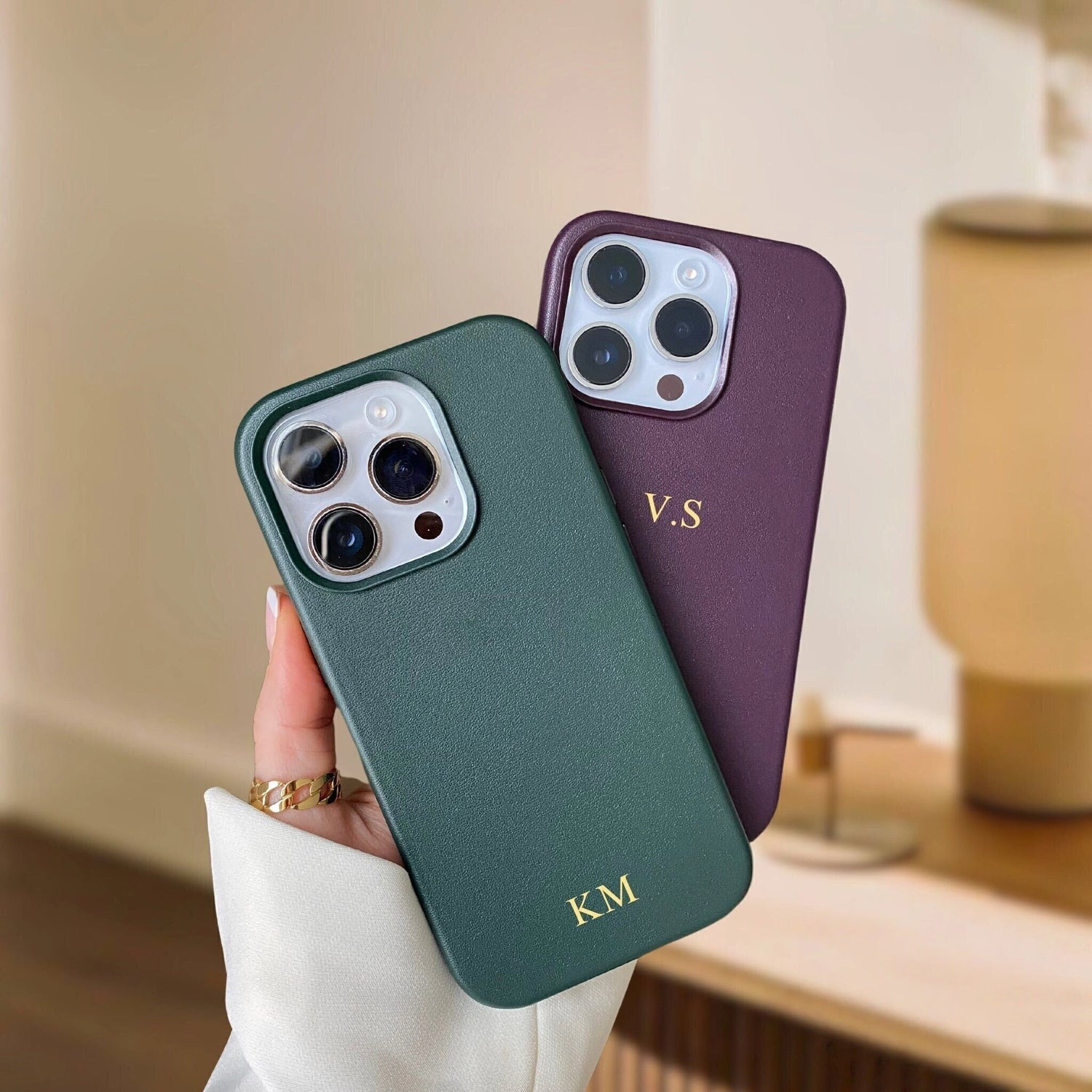 Personalized Leather iPhone Case