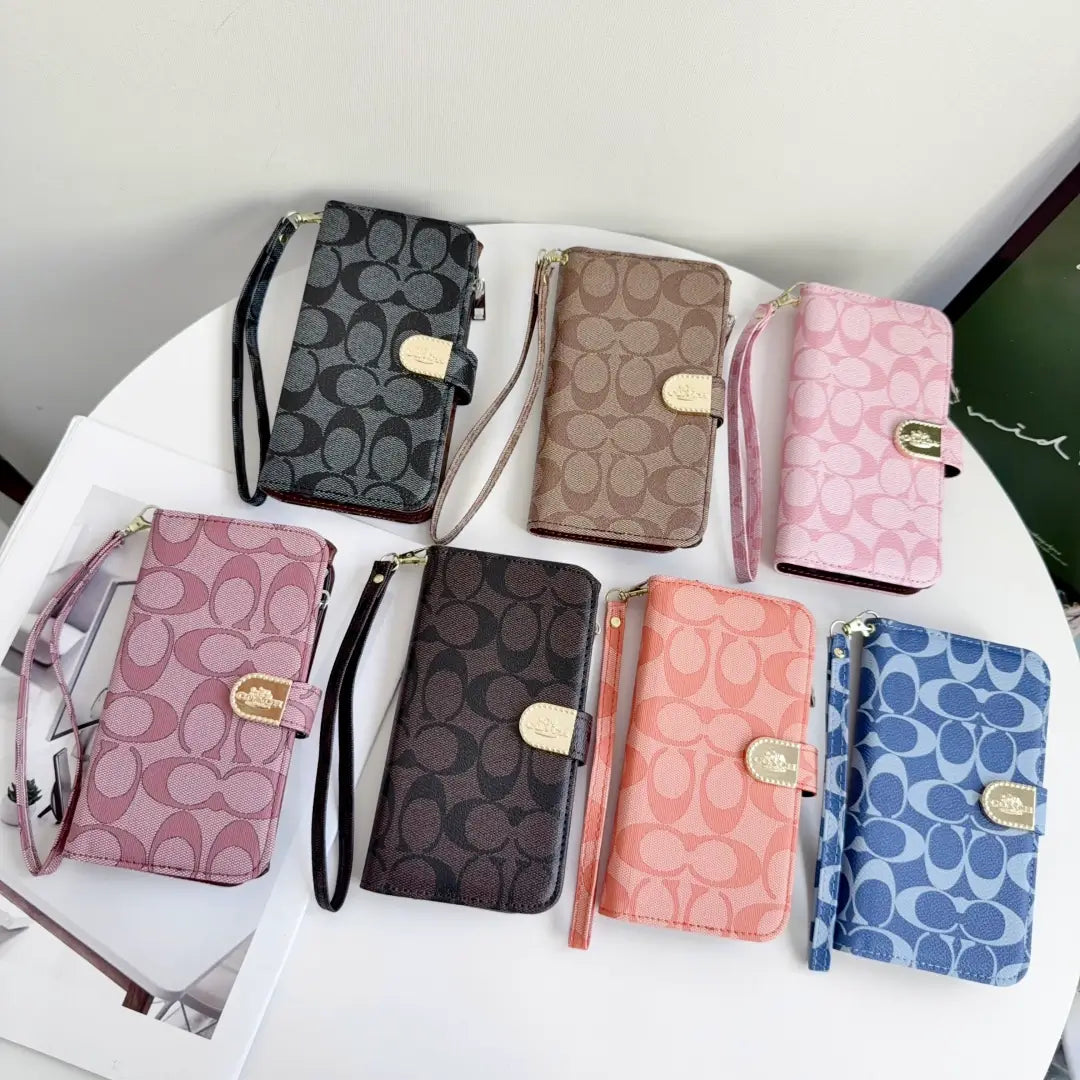 Coach Monogram Leather Samsung Wallet Case