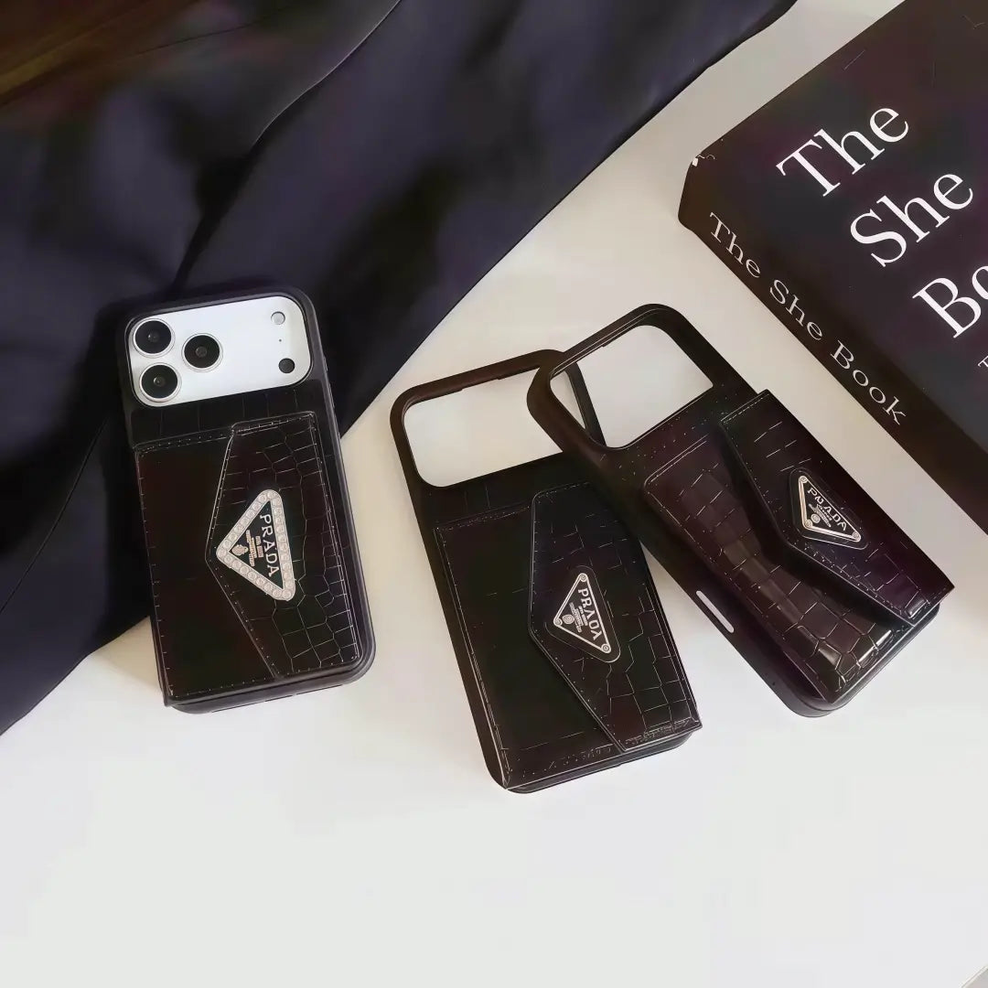 Prada Leather iPhone Case with Card Holder