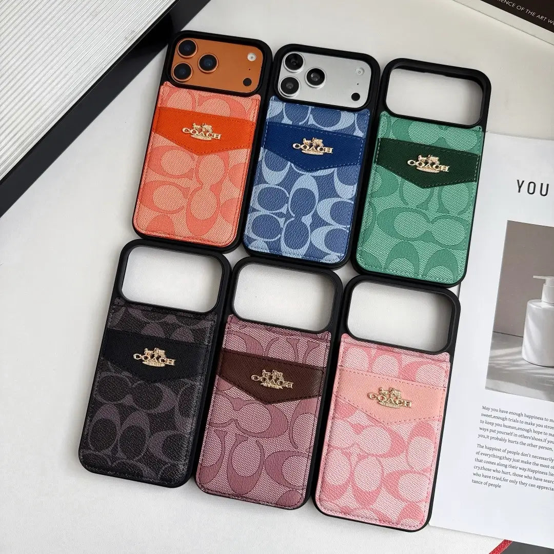 Coach Signature Flap iPhone Case