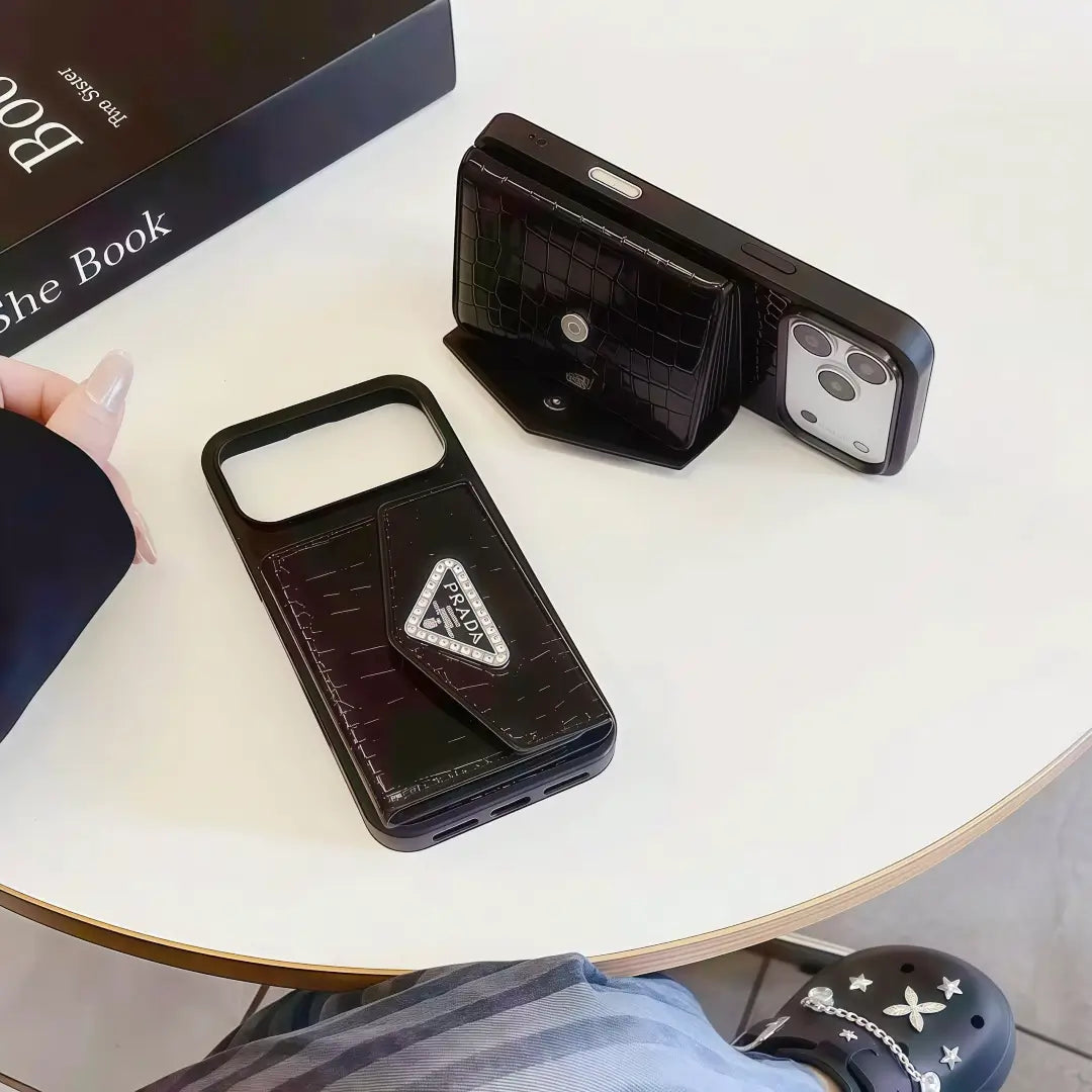 Prada Leather iPhone Case with Card Holder