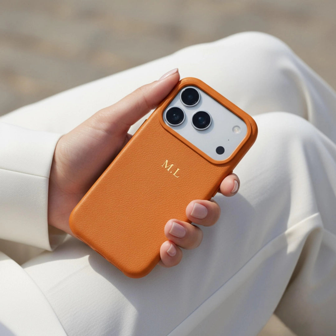 Personalized Leather iPhone Case