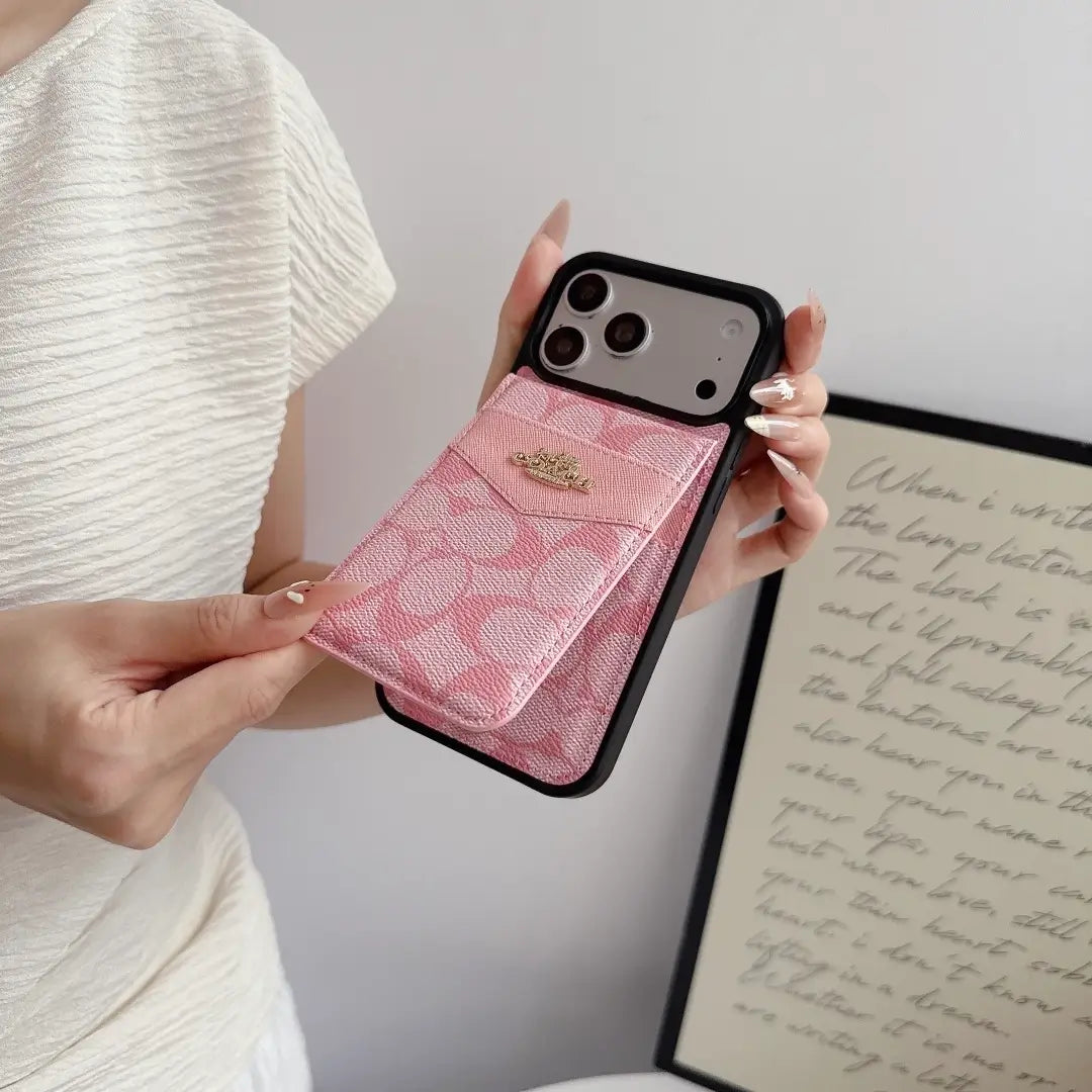 Coach Signature Flap iPhone Case