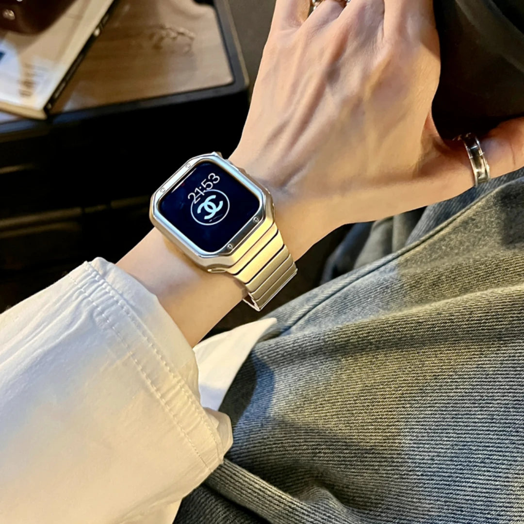 Bamboo Link Stainless Steel Apple Watch Band