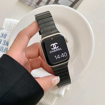 Bamboo Link Stainless Steel Apple Watch Band