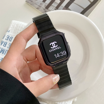 Bamboo Link Stainless Steel Apple Watch Band