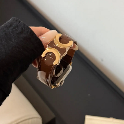 Double C-shape Leather Band