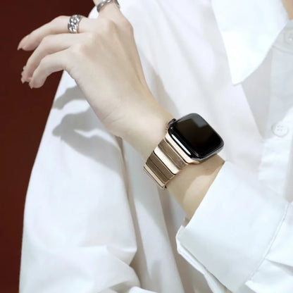 Bamboo Link Stainless Steel Apple Watch Band