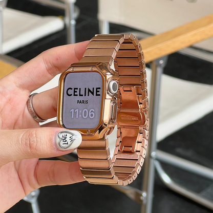 Bamboo Link Stainless Steel Apple Watch Band