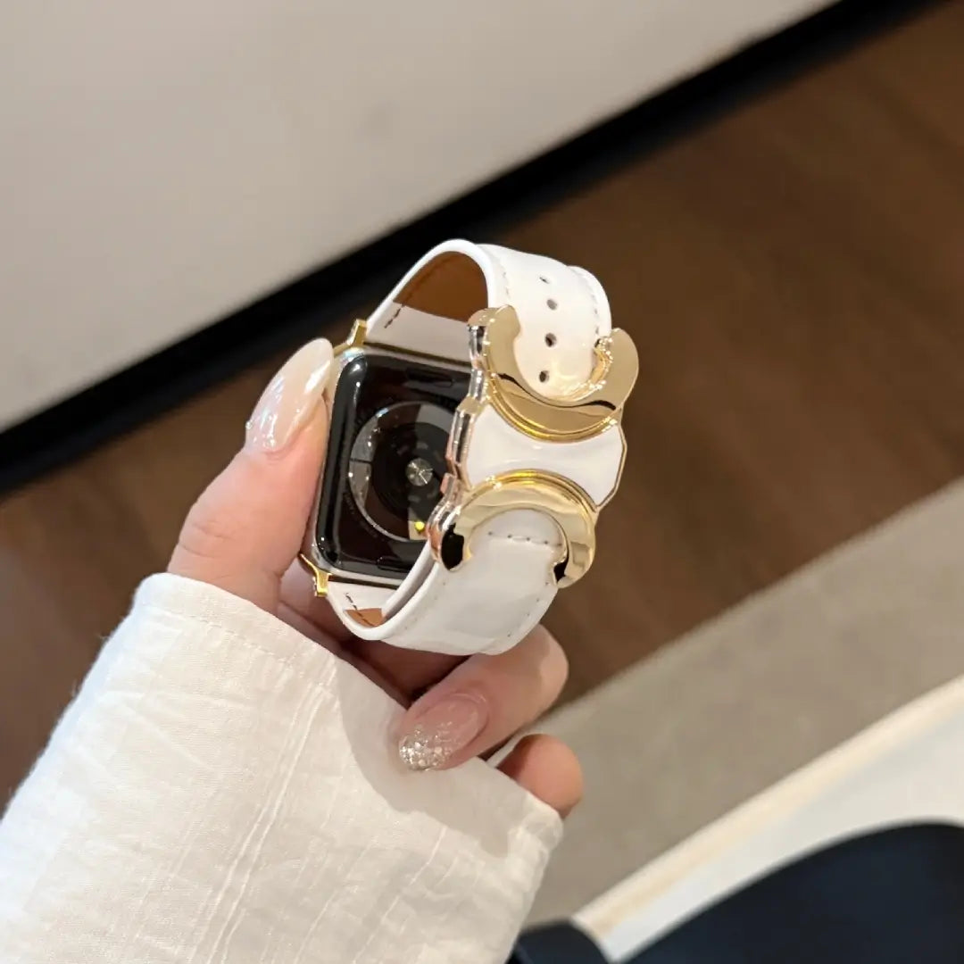 Double C-shape Leather Band
