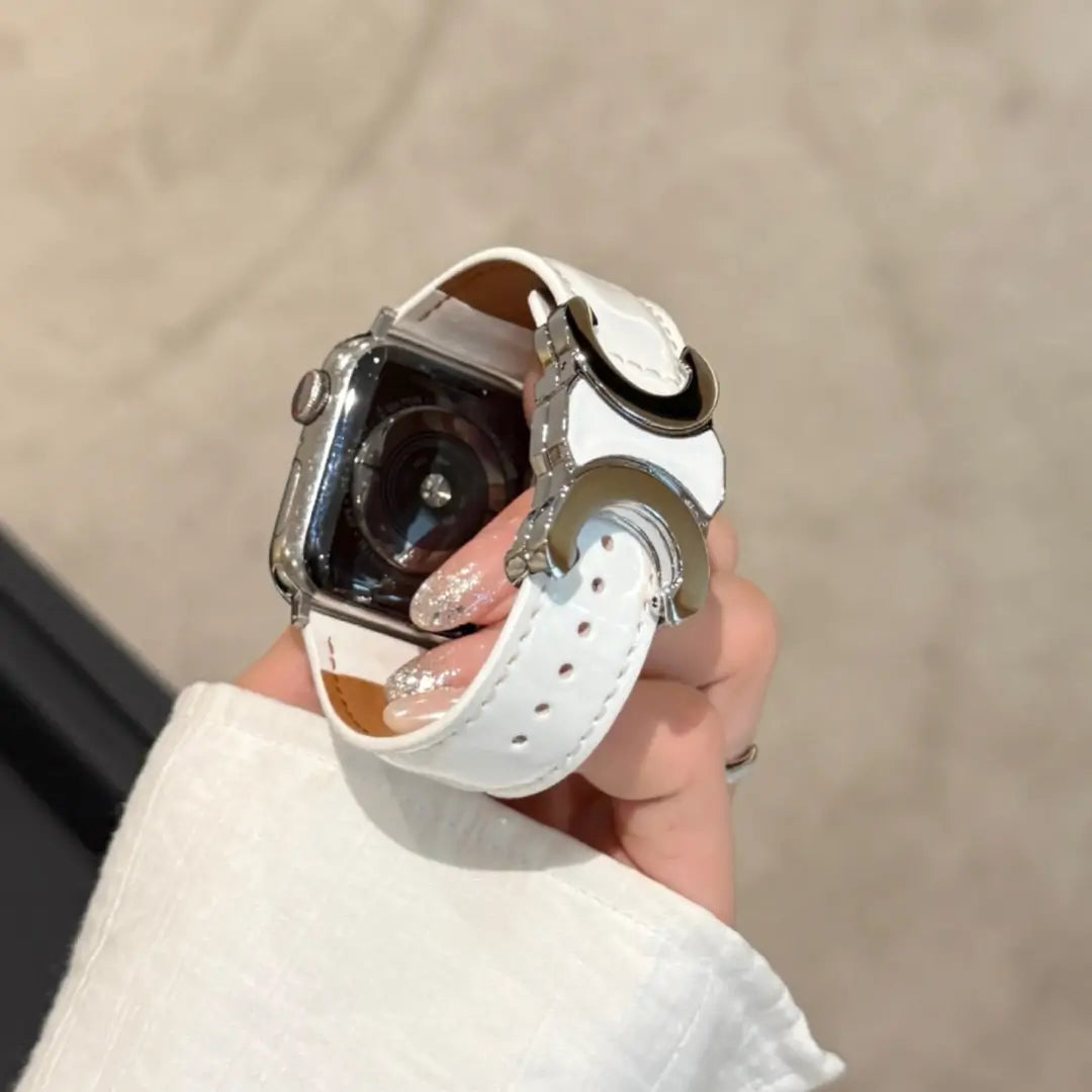Double C-shape Leather Band