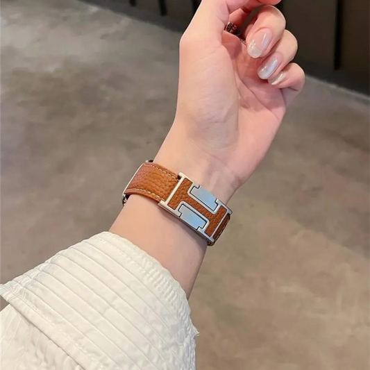 H-shape apple watch band