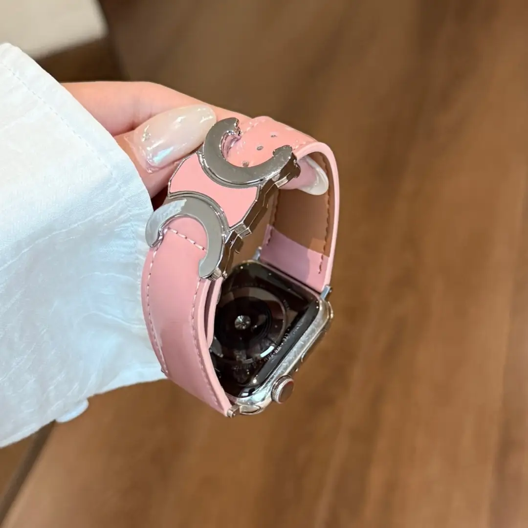Double C-shape Leather Band