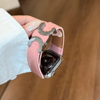 Double C-shape Leather Band