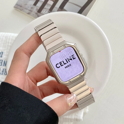 Bamboo Link Stainless Steel Apple Watch Band